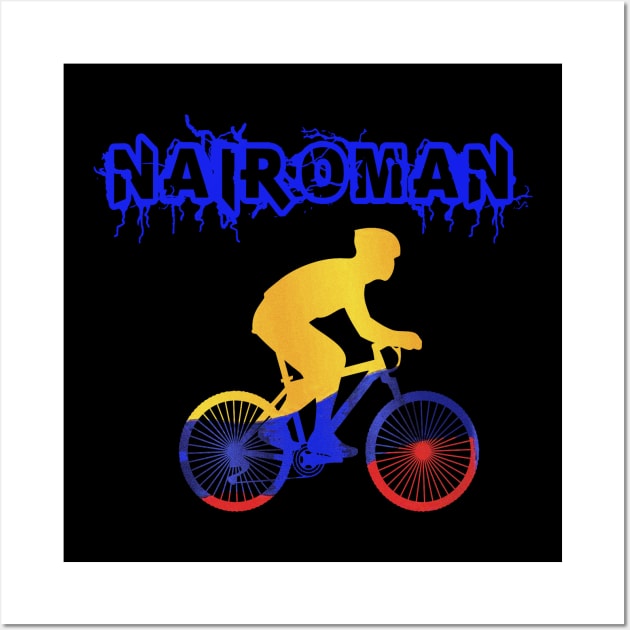 NAIROMAN in France Colombian cycling Wall Art by albaley